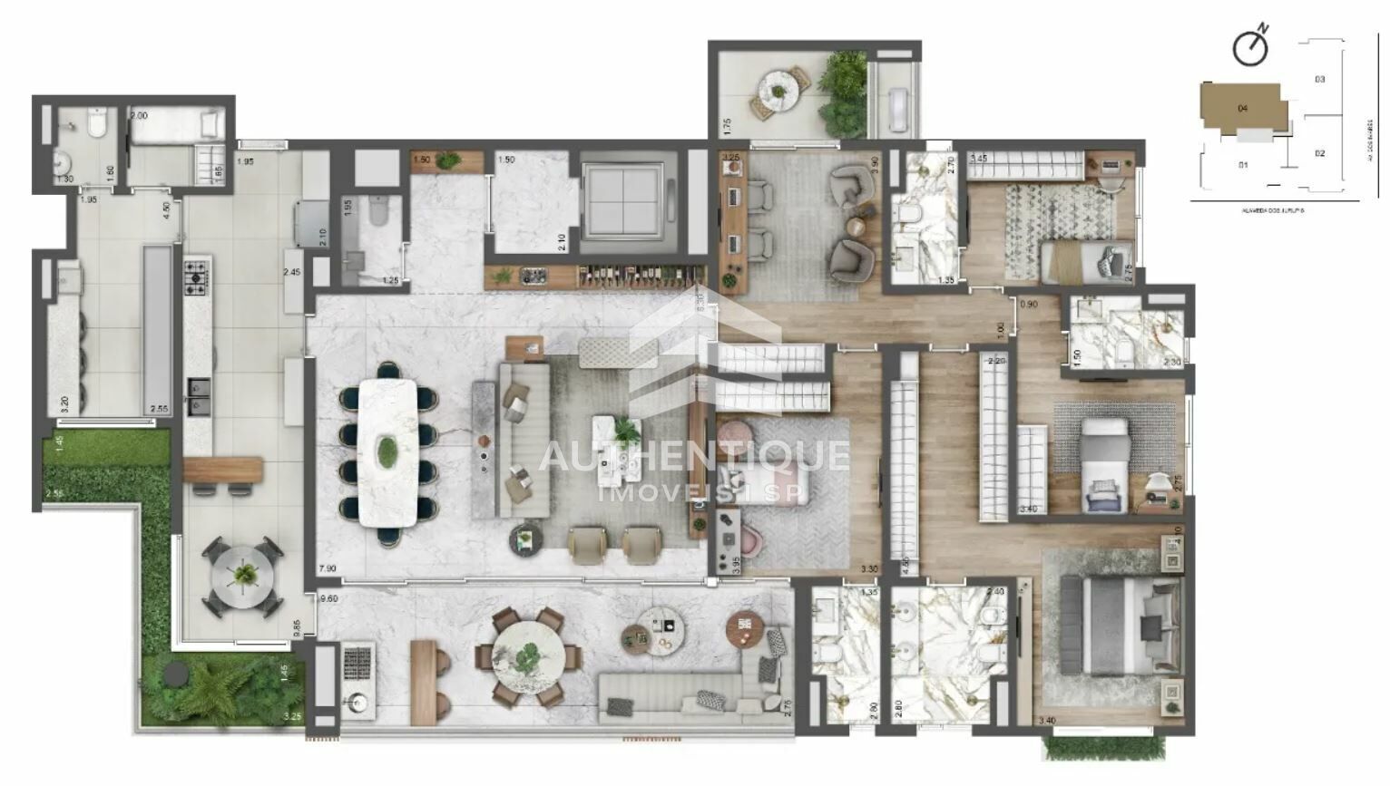 Apartamento, 4 quartos, 264 m² - Foto 21