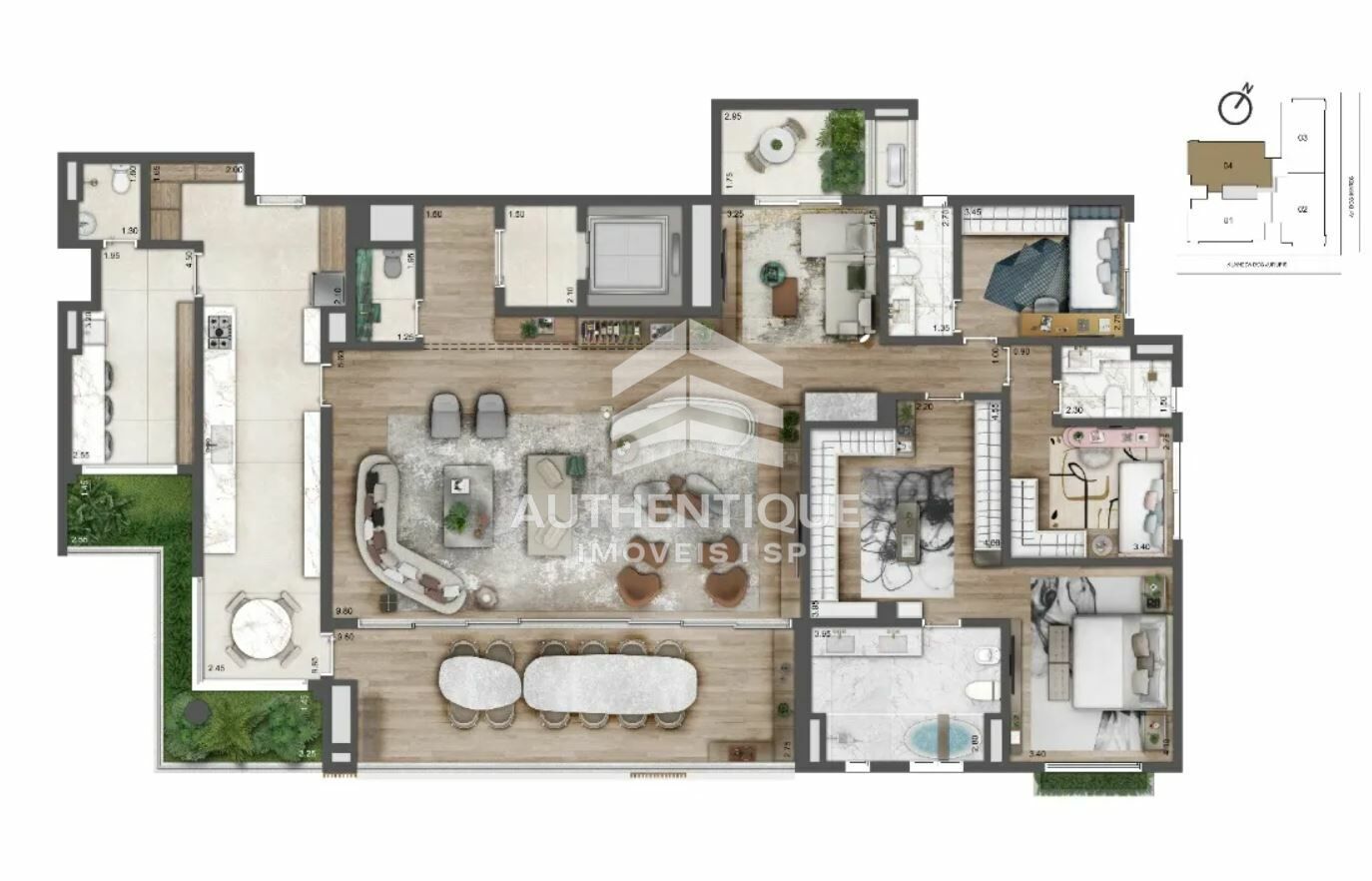 Apartamento, 4 quartos, 264 m² - Foto 20