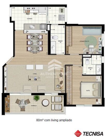 Apartamento, 2 quartos, 80 m² - Foto 5