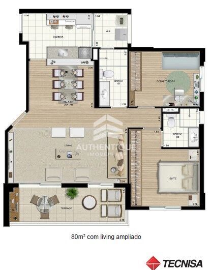 Apartamento, 2 quartos, 80 m² - Foto 5