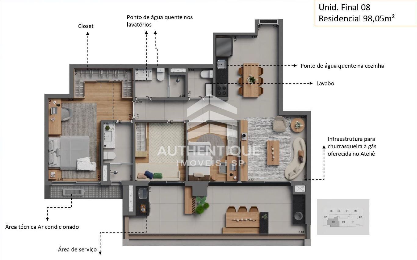 Apartamento, 2 quartos, 60 m² - Foto 24