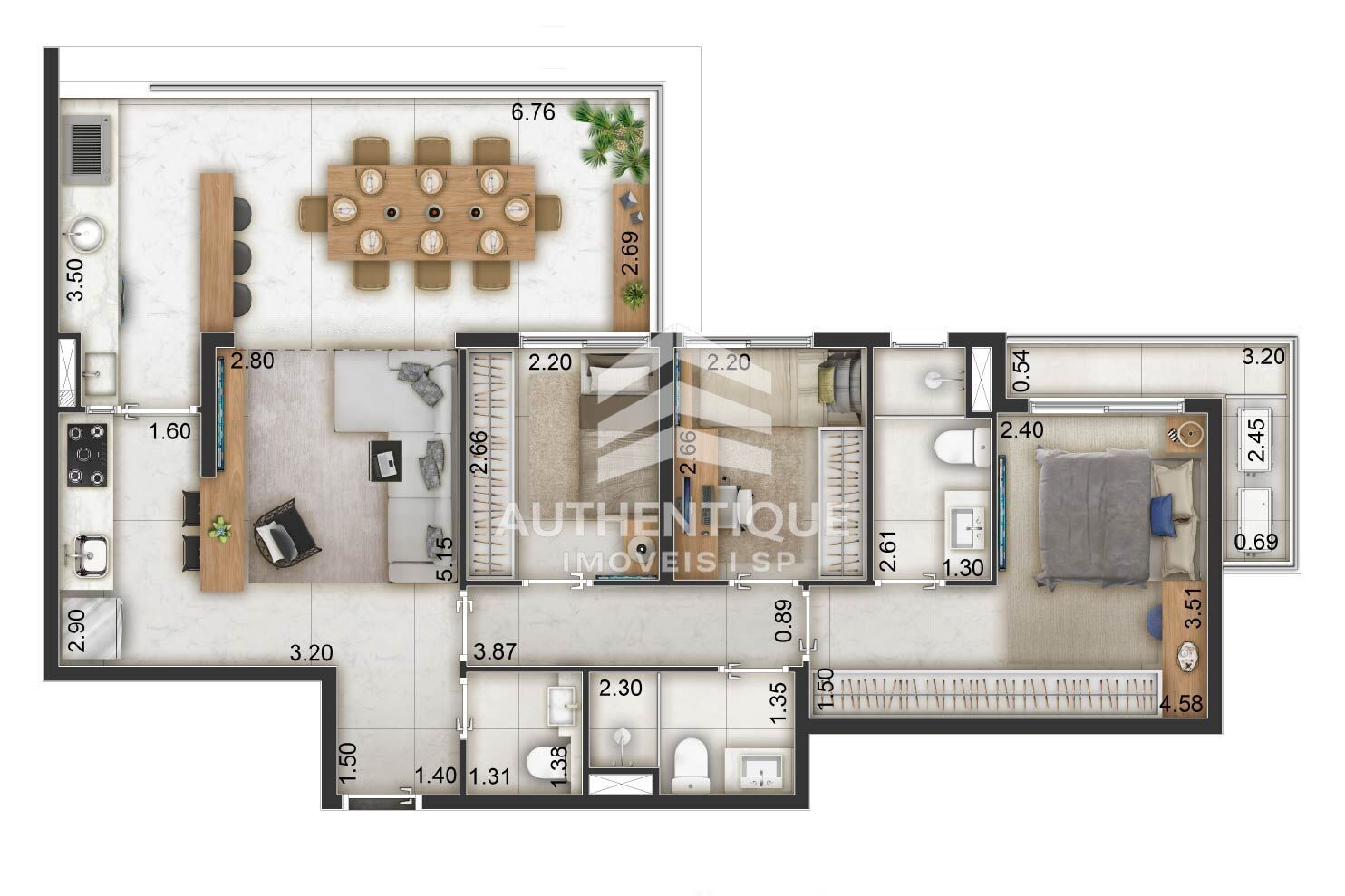 Apartamento, 3 quartos, 86 m² - Foto 19