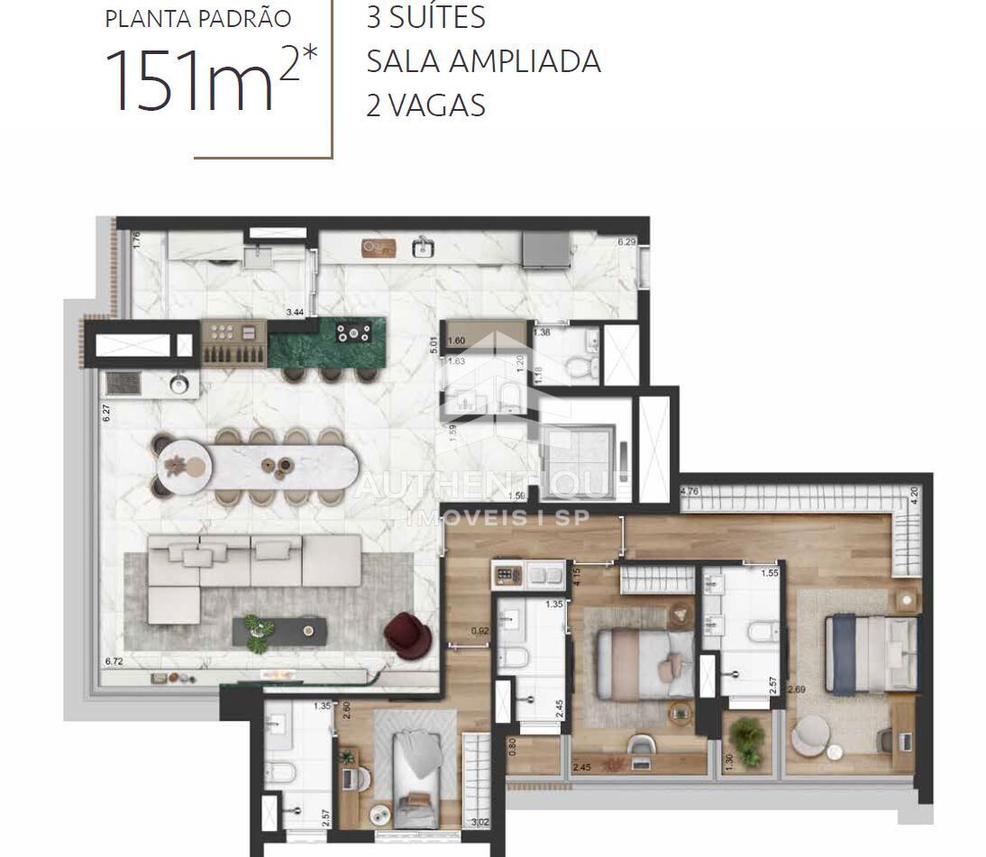 Apartamento, 3 quartos, 151 m² - Foto 17