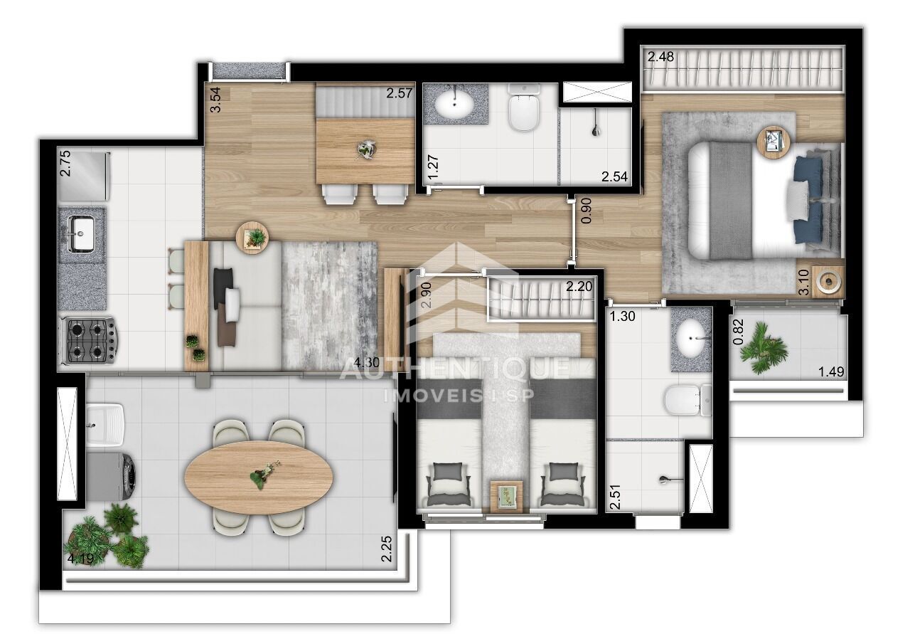 Apartamento, 3 quartos, 79 m² - Foto 36