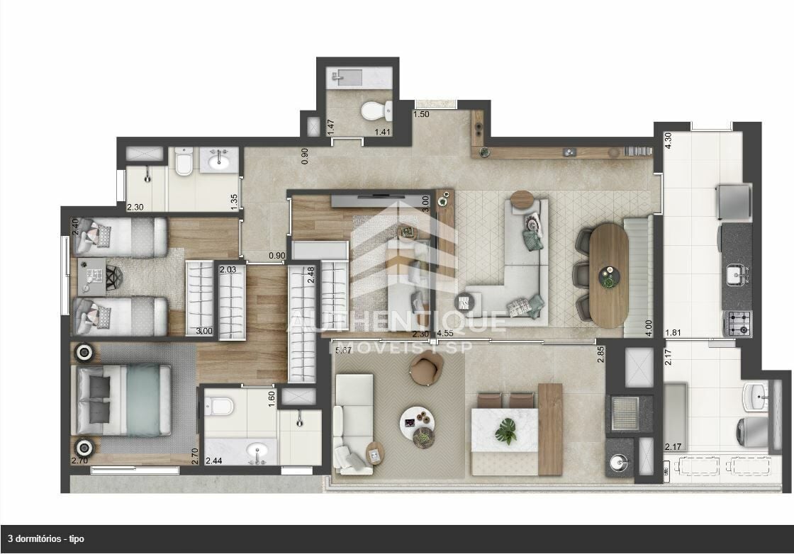 Apartamento, 3 quartos, 110 m² - Foto 27