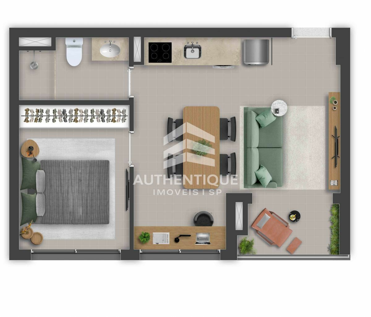Apartamento, 2 quartos, 37 m² - Foto 34