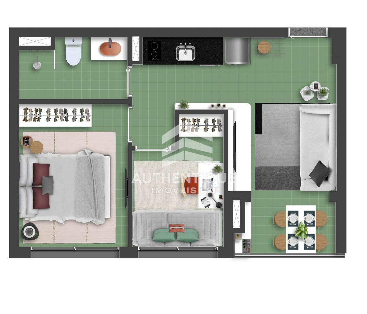 Apartamento, 2 quartos, 37 m² - Foto 36