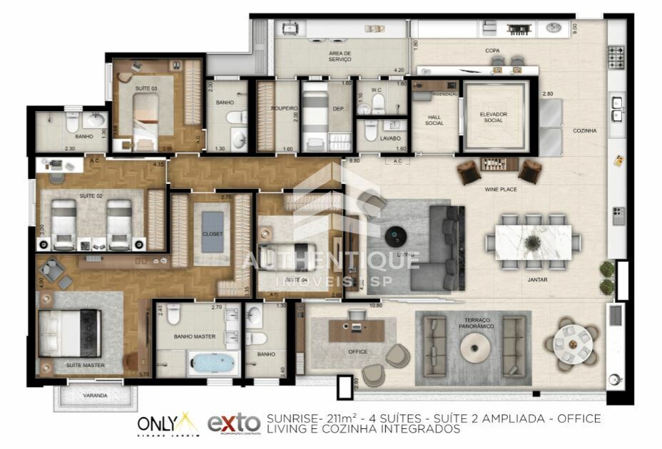 Apartamento, 4 quartos, 233 m² - Foto 33