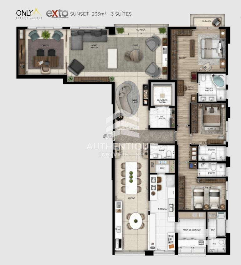 Apartamento, 4 quartos, 233 m² - Foto 34