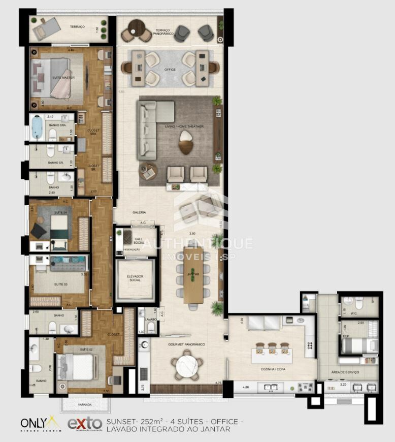 Apartamento, 4 quartos, 233 m² - Foto 37