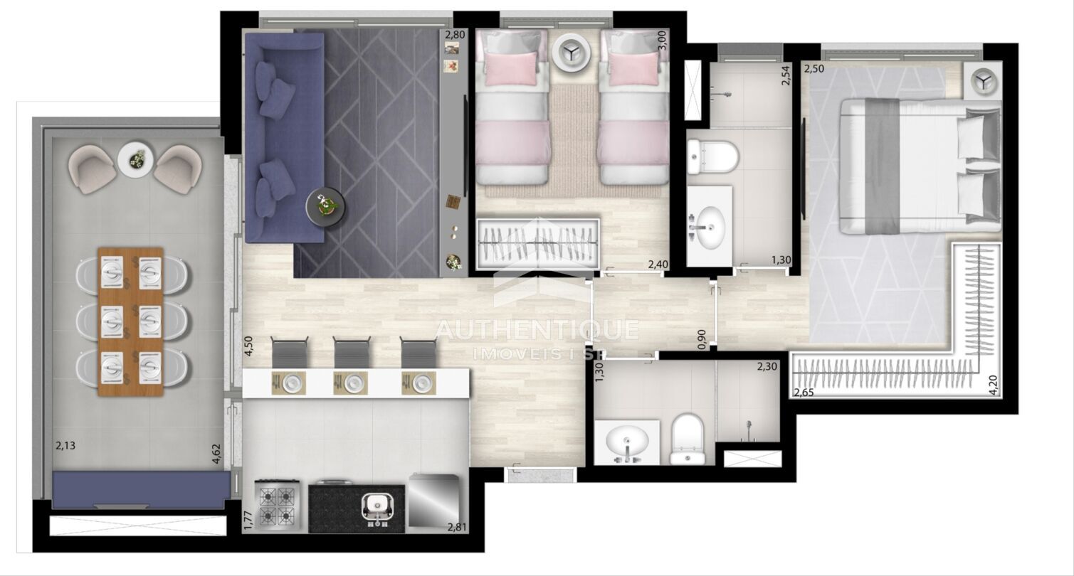 Apartamento, 2 quartos, 67 m² - Foto 9