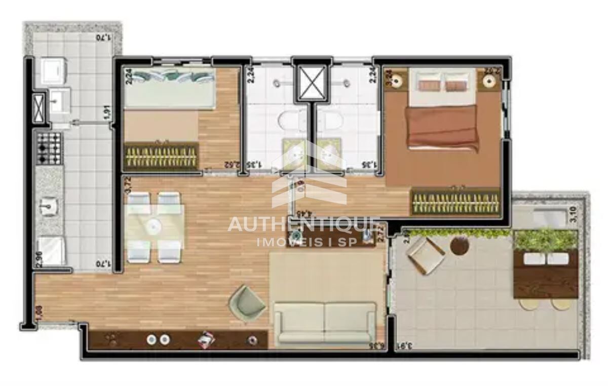 Apartamento, 1 quarto, 52 m² - Foto 45