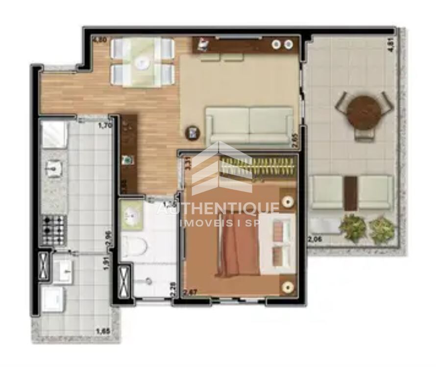 Apartamento, 1 quarto, 52 m² - Foto 47