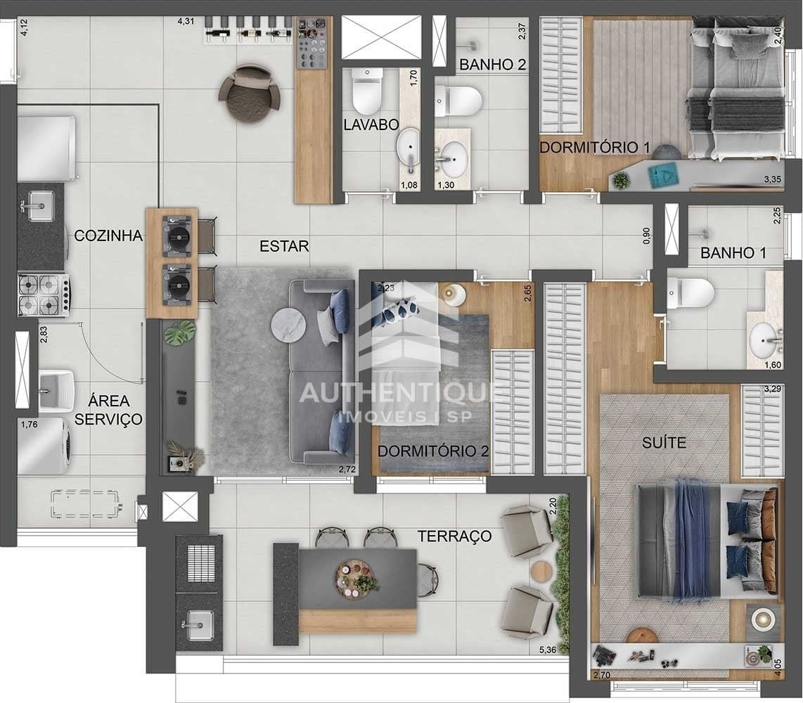 Apartamento, 3 quartos, 78 m² - Foto 34