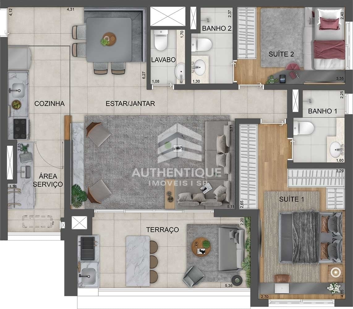 Apartamento, 3 quartos, 78 m² - Foto 32