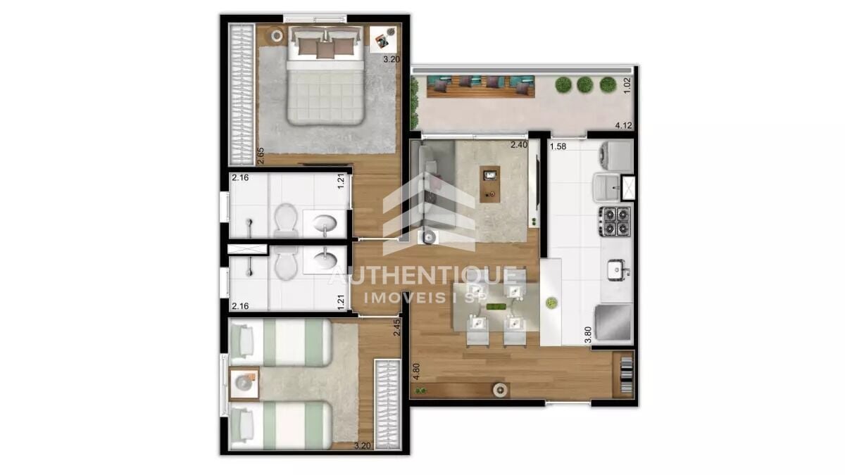 Apartamento, 2 quartos, 54 m² - Foto 20