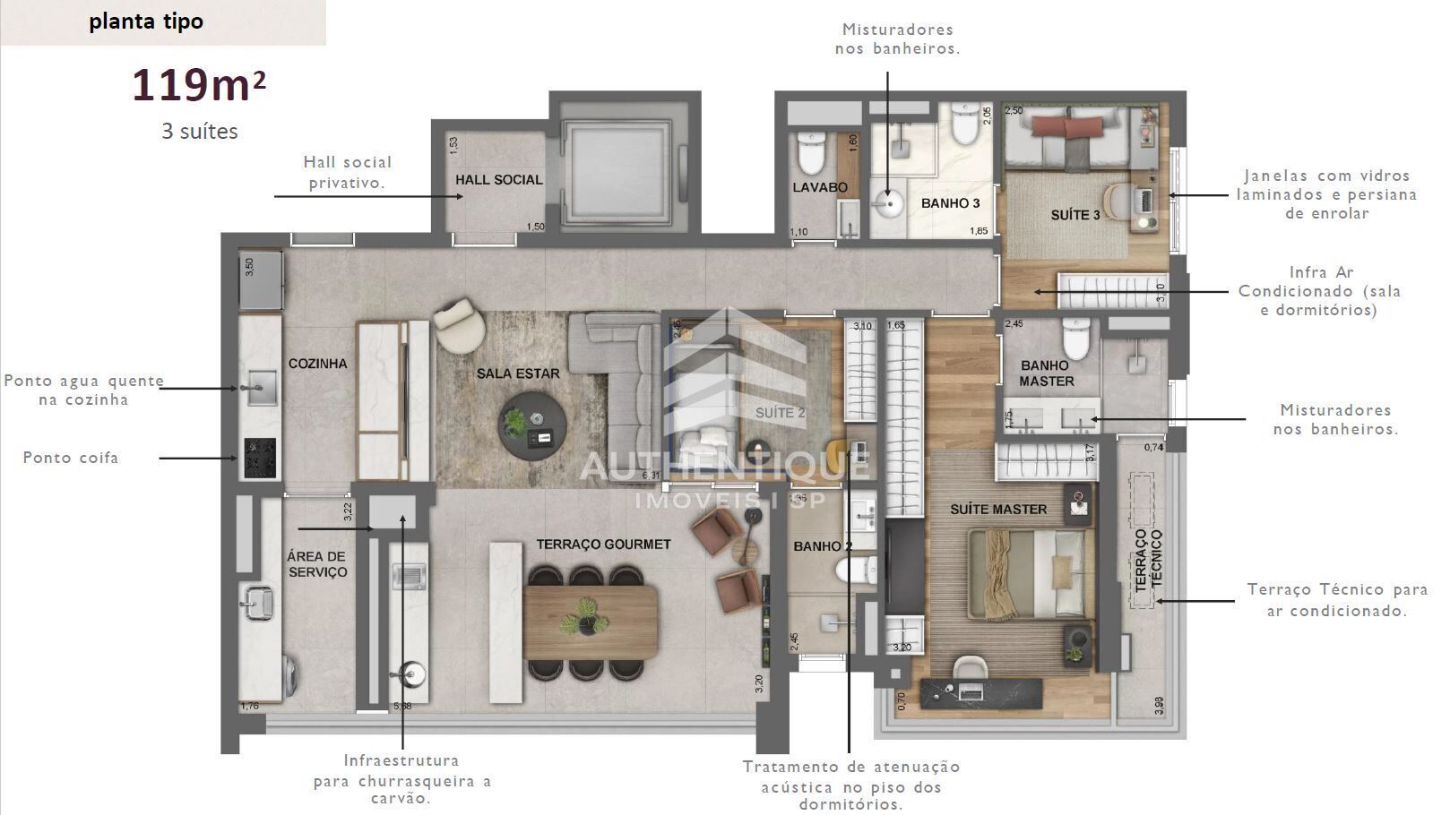 Apartamento, 3 quartos, 206 m² - Foto 23
