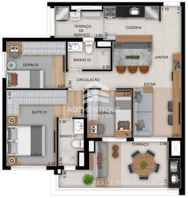 Apartamento, 2 quartos, 71 m² - Foto 18