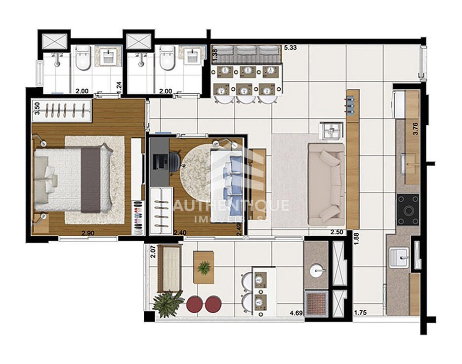 Apartamento, 2 quartos, 65 m² - Foto 29