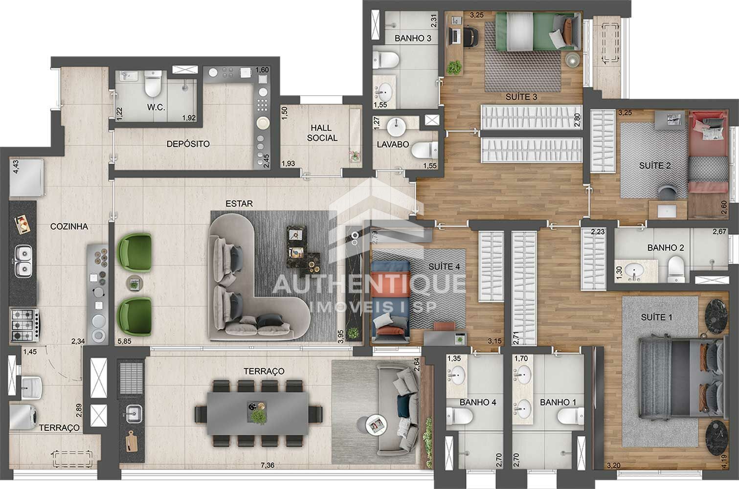 Apartamento, 4 quartos, 141 m² - Foto 29