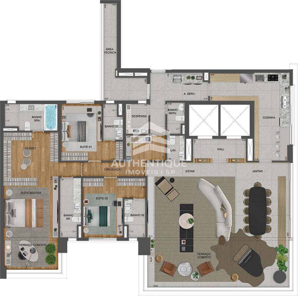 Cobertura, 4 quartos, 571 m² - Foto 43