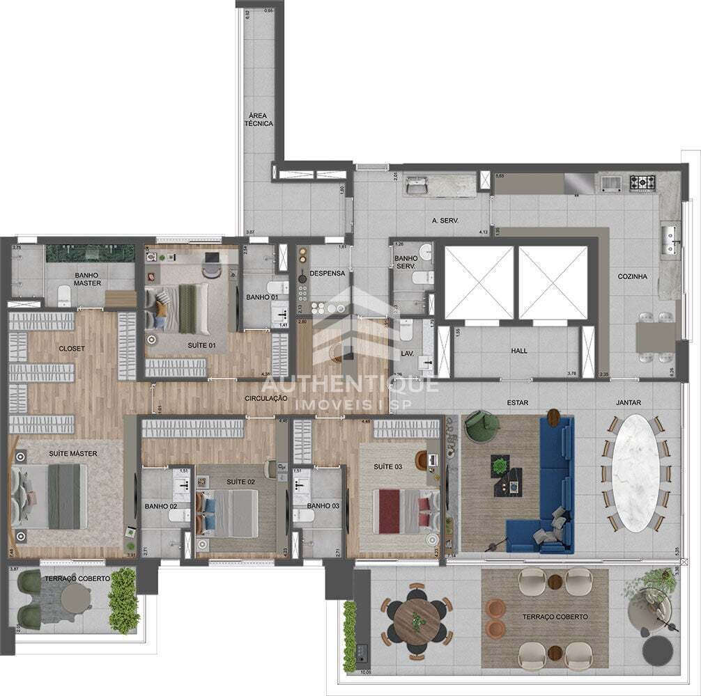 Cobertura, 4 quartos, 571 m² - Foto 44