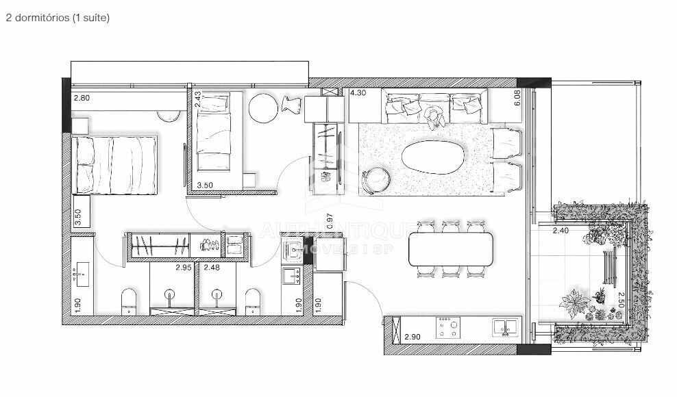 Cobertura, 1 quarto, 161 m² - Foto 28