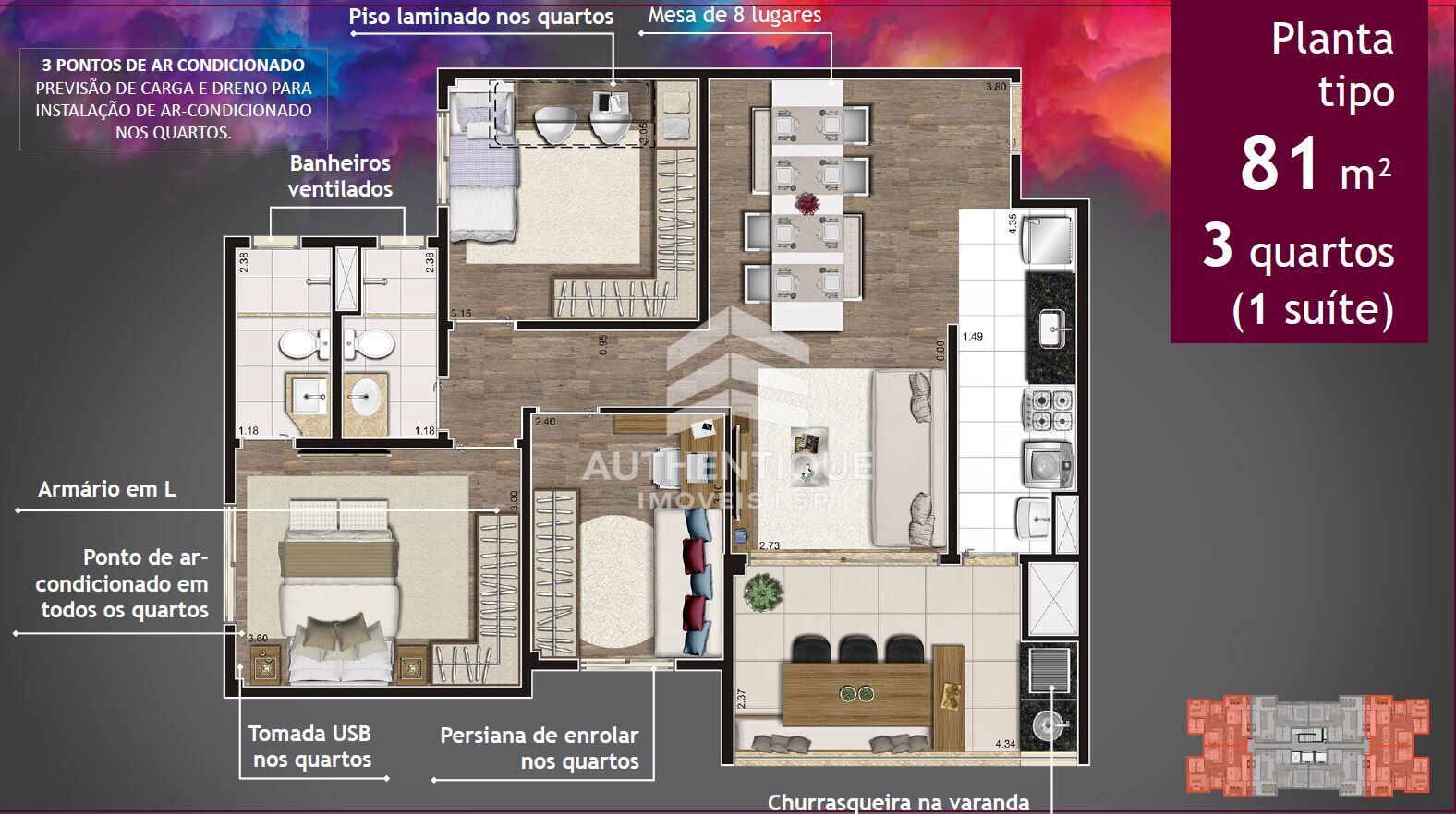 Apartamento, 3 quartos, 81 m² - Foto 35