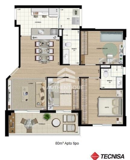 Apartamento, 3 quartos, 80 m² - Foto 32