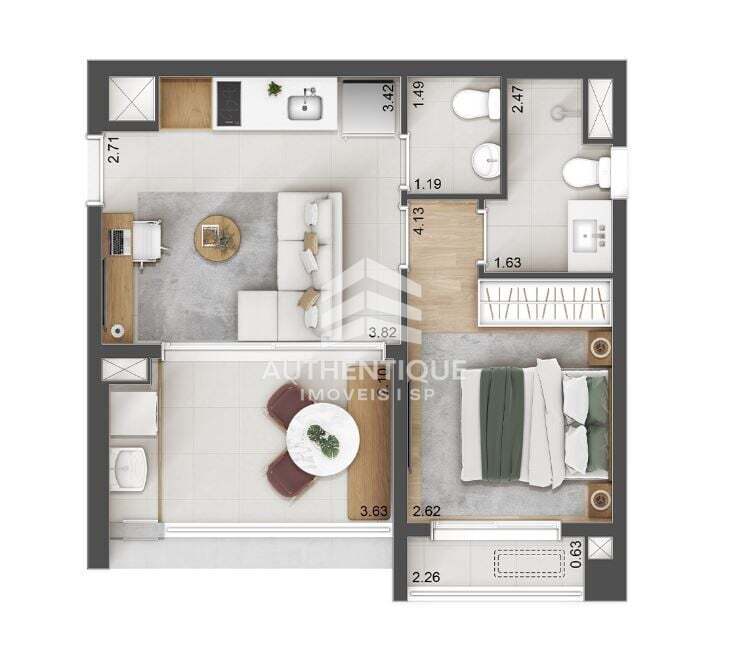 Apartamento, 1 quarto, 58 m² - Foto 23