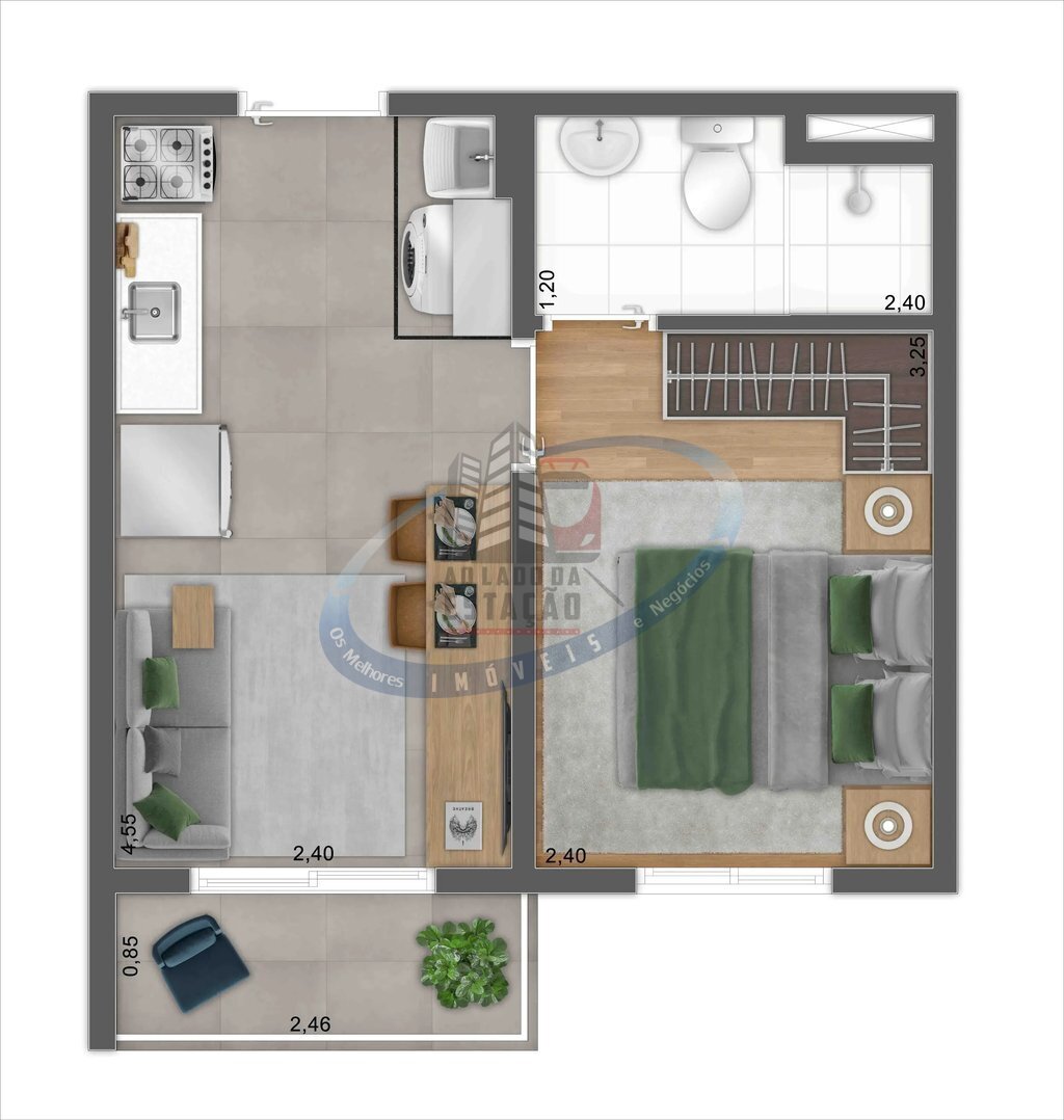 Apartamento, 1 quarto, 27 m² - Foto 31