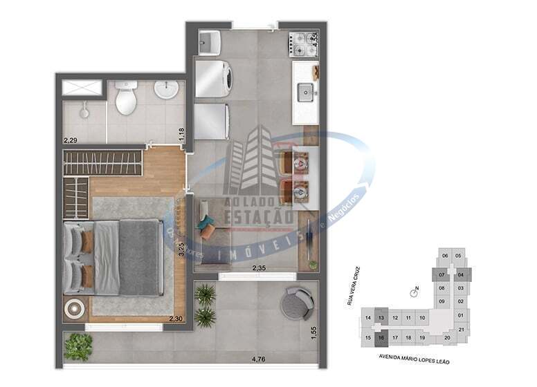 Apartamento, 2 quartos, 36 m² - Foto 25