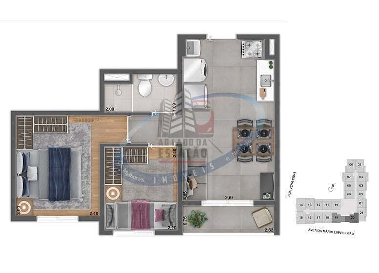 Apartamento, 2 quartos, 36 m² - Foto 26