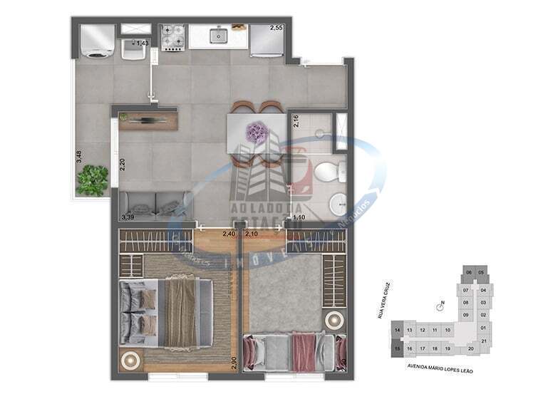 Apartamento, 2 quartos, 36 m² - Foto 28