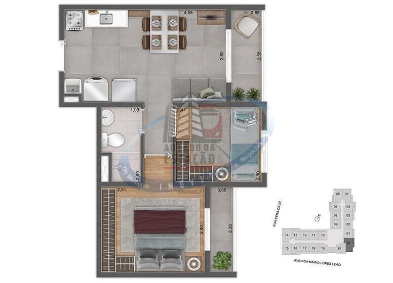 Apartamento, 2 quartos, 36 m² - Foto 27