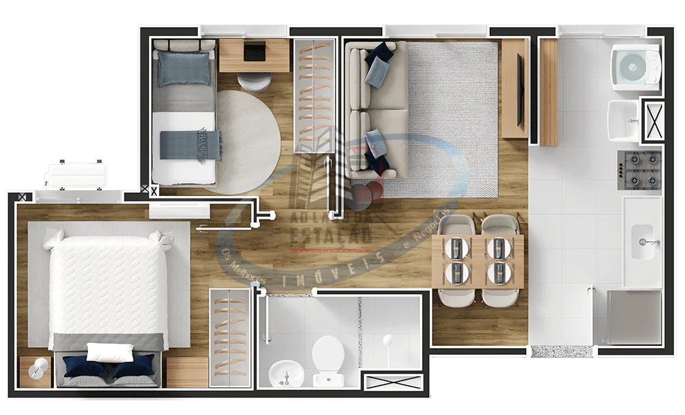 Apartamento, 2 quartos, 35 m² - Foto 26