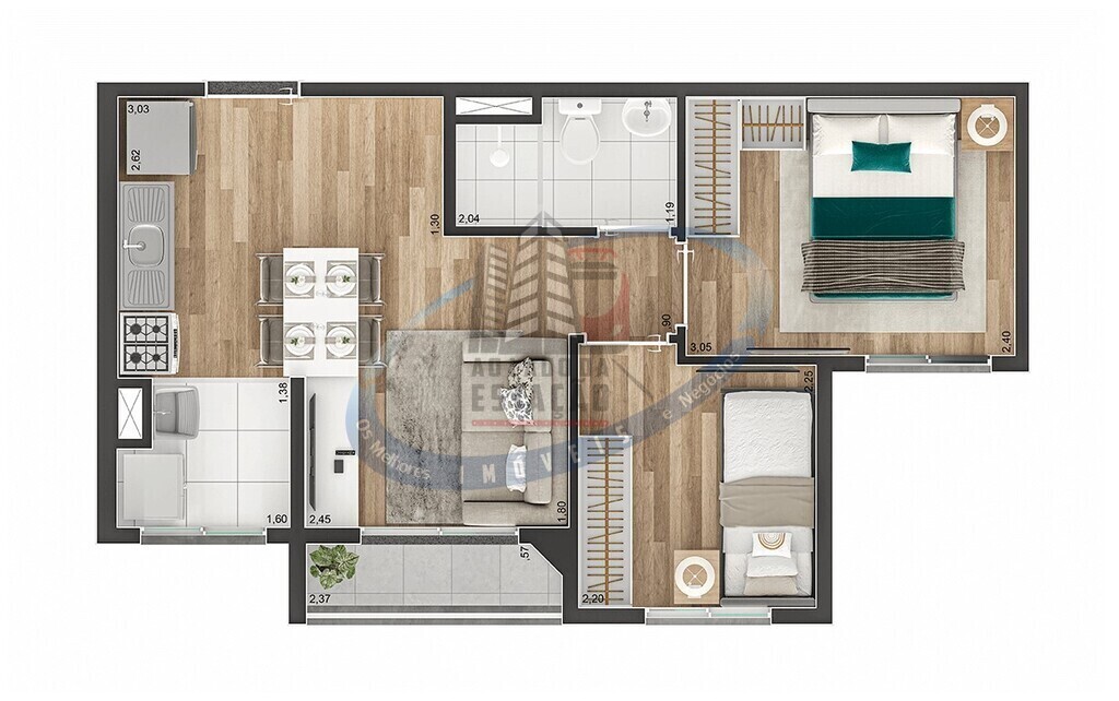 Apartamento, 2 quartos, 39 m² - Foto 16