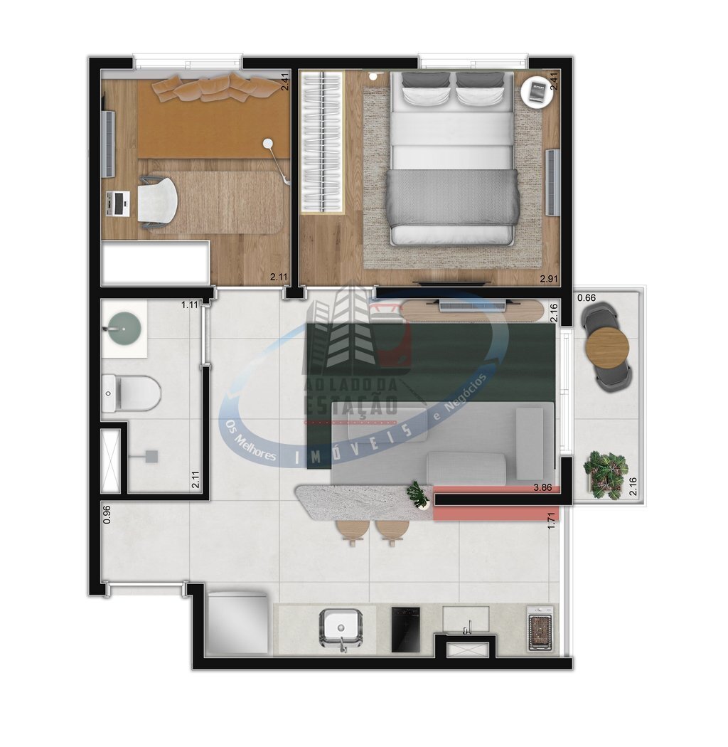 Apartamento, 1 quarto, 29 m² - Foto 21