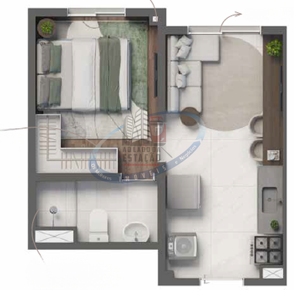 Apartamento, 1 quarto, 24 m² - Foto 32