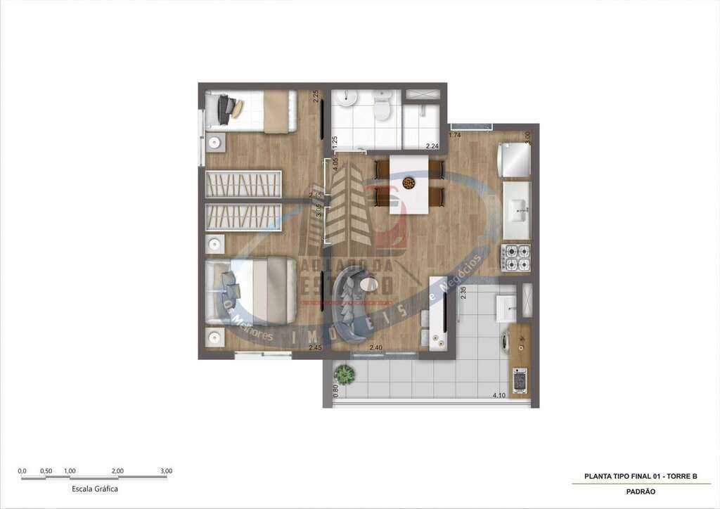 Apartamento, 2 quartos, 38 m² - Foto 28