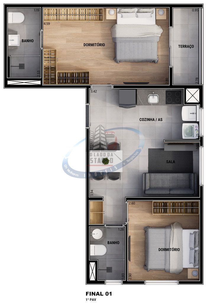 Apartamento, 1 quarto, 31 m² - Foto 35