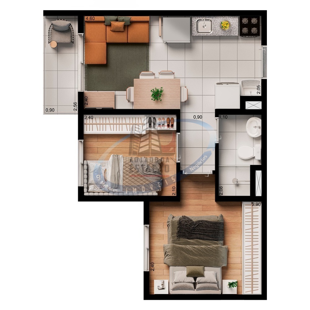 Apartamento, 2 quartos, 33 m² - Foto 28