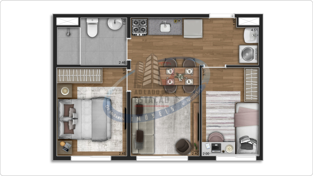 Apartamento, 2 quartos, 37 m² - Foto 24