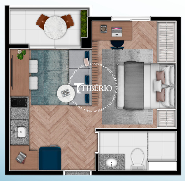 Apartamento, 1 quarto, 26 m² - Foto 24