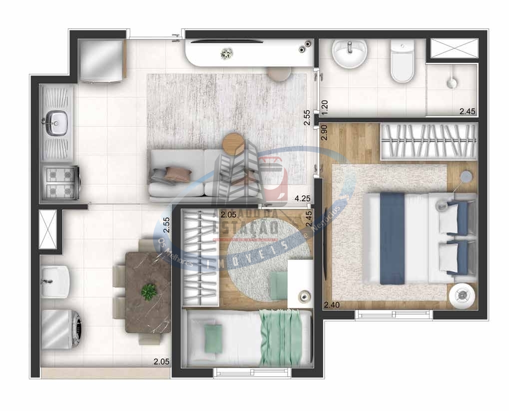 Apartamento, 2 quartos, 34 m² - Foto 18