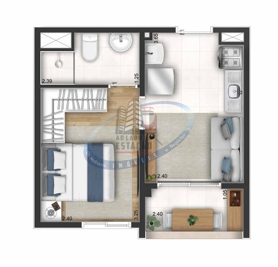Apartamento, 2 quartos, 34 m² - Foto 15