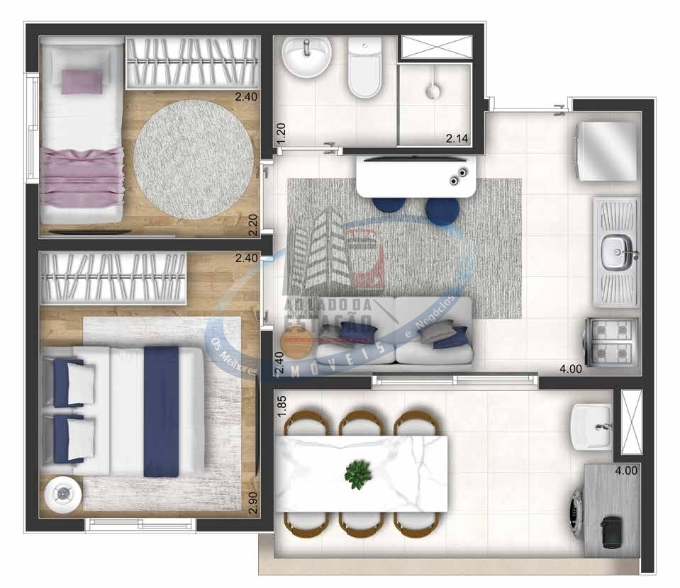 Apartamento, 2 quartos, 34 m² - Foto 20