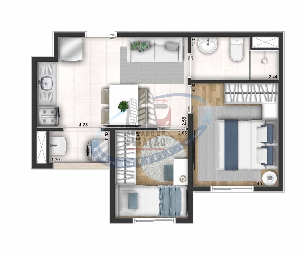 Apartamento, 2 quartos, 34 m² - Foto 16