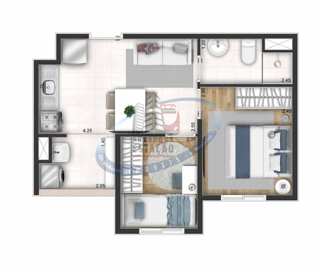 Apartamento, 2 quartos, 34 m² - Foto 17