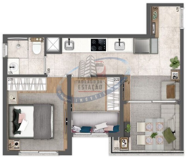 Apartamento, 2 quartos, 40 m² - Foto 14